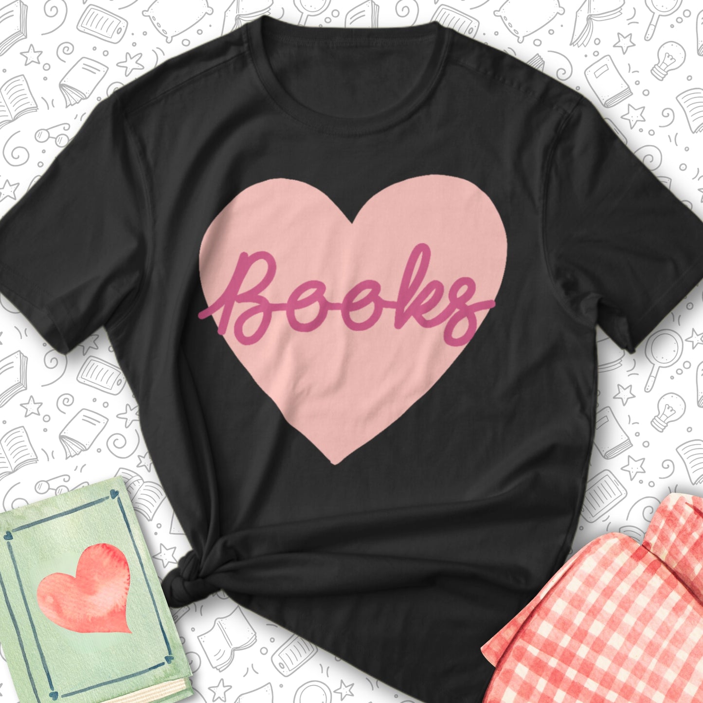 Heart Books Tee