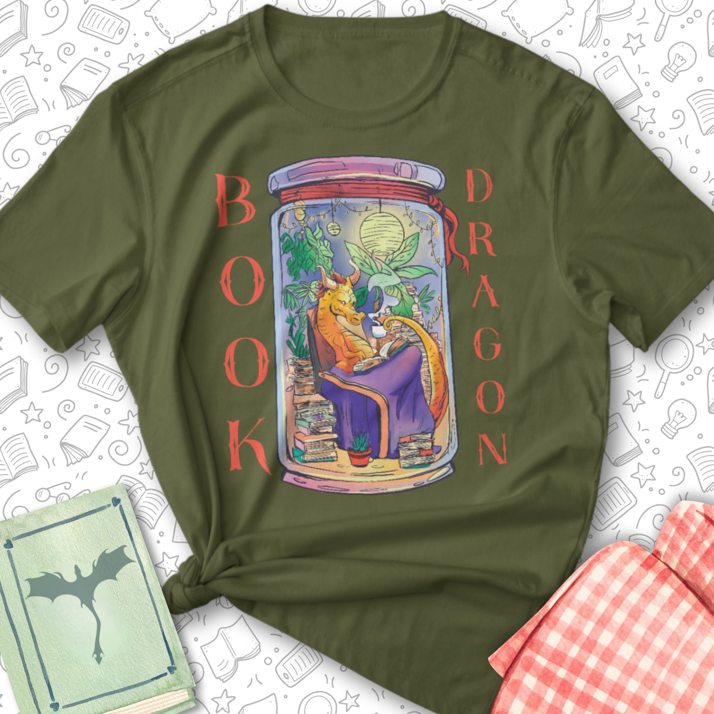 Book Dragon Jar Tee