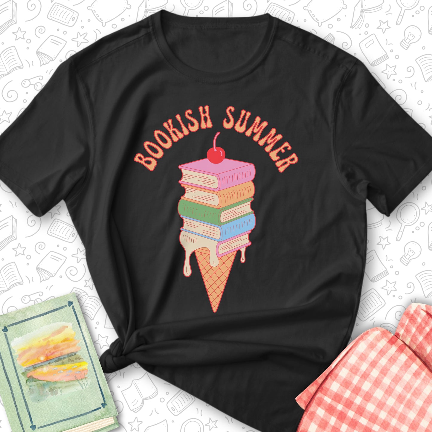 Book Ice Cream Tee