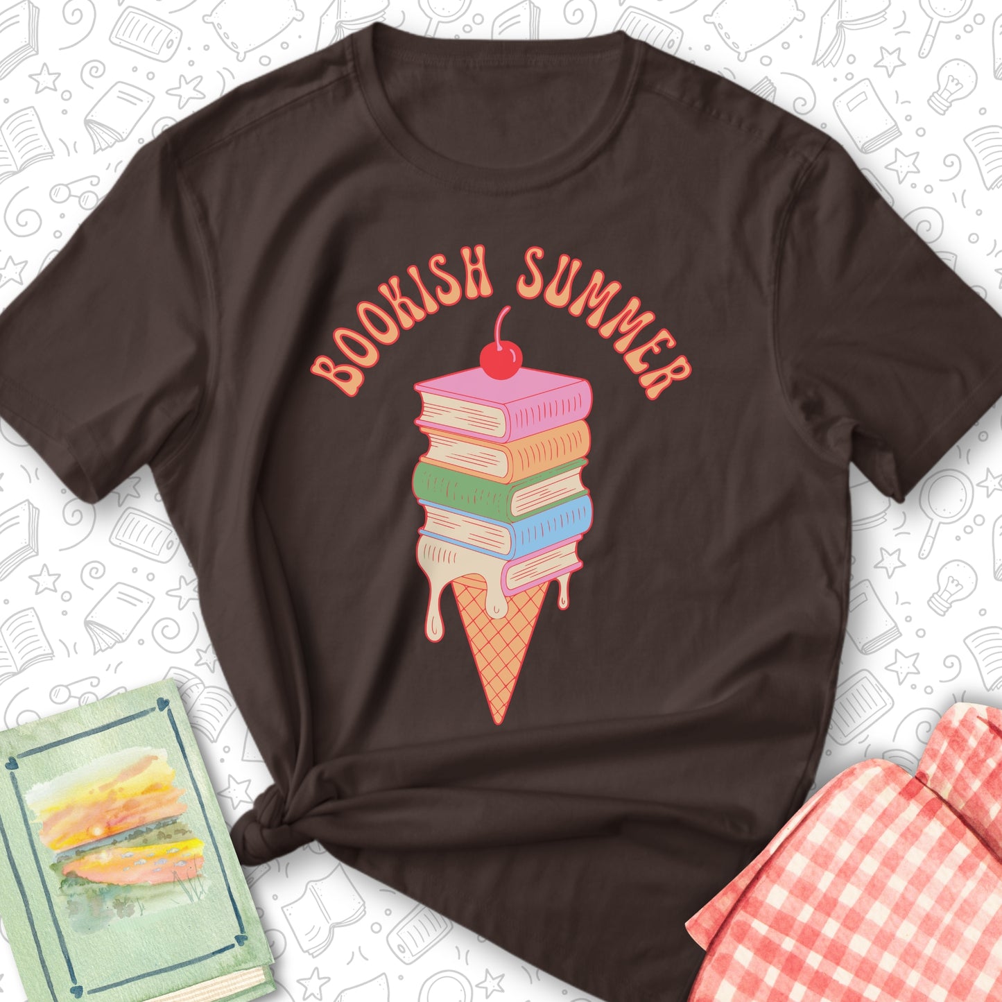 Book Ice Cream Tee