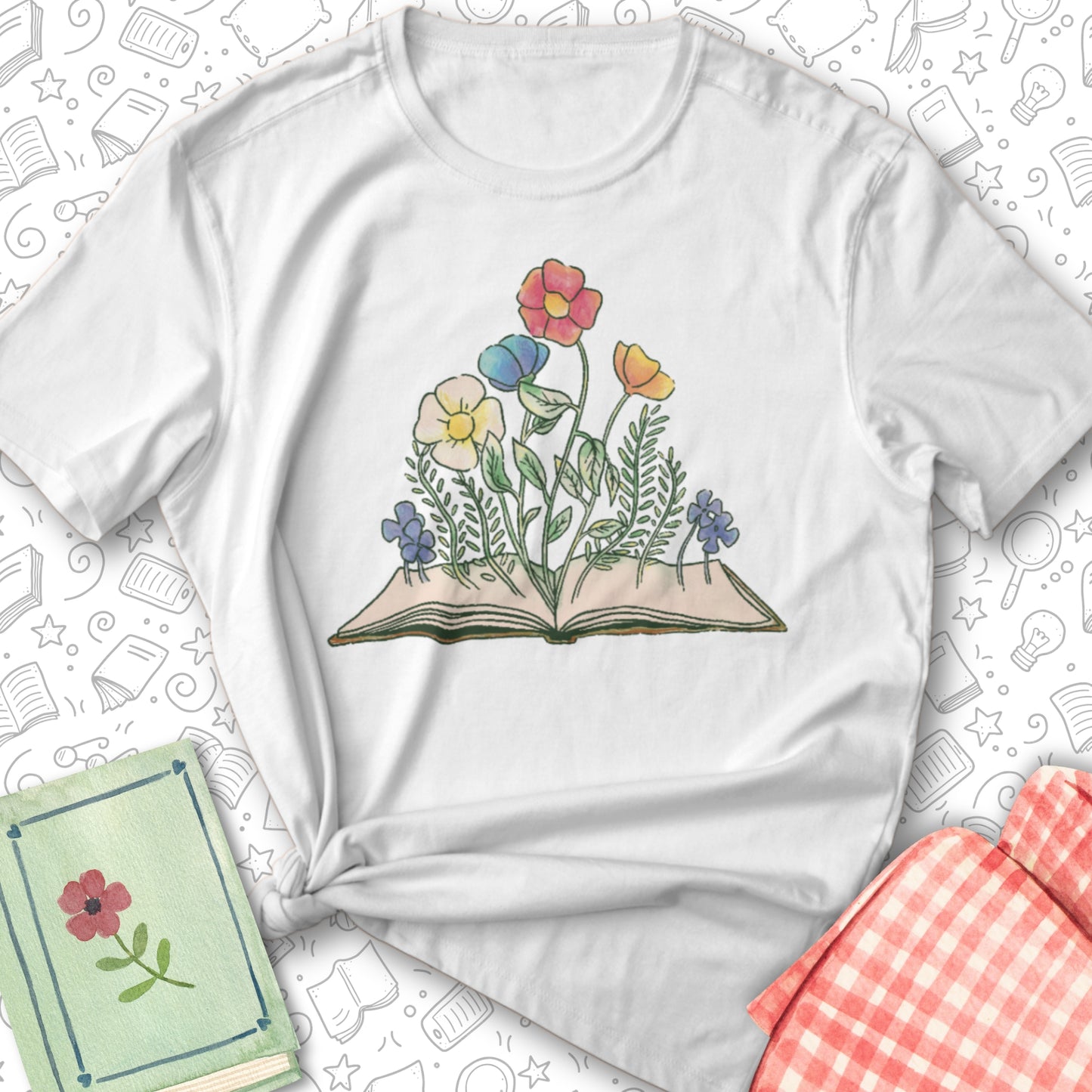 Bookish Flowers Tee