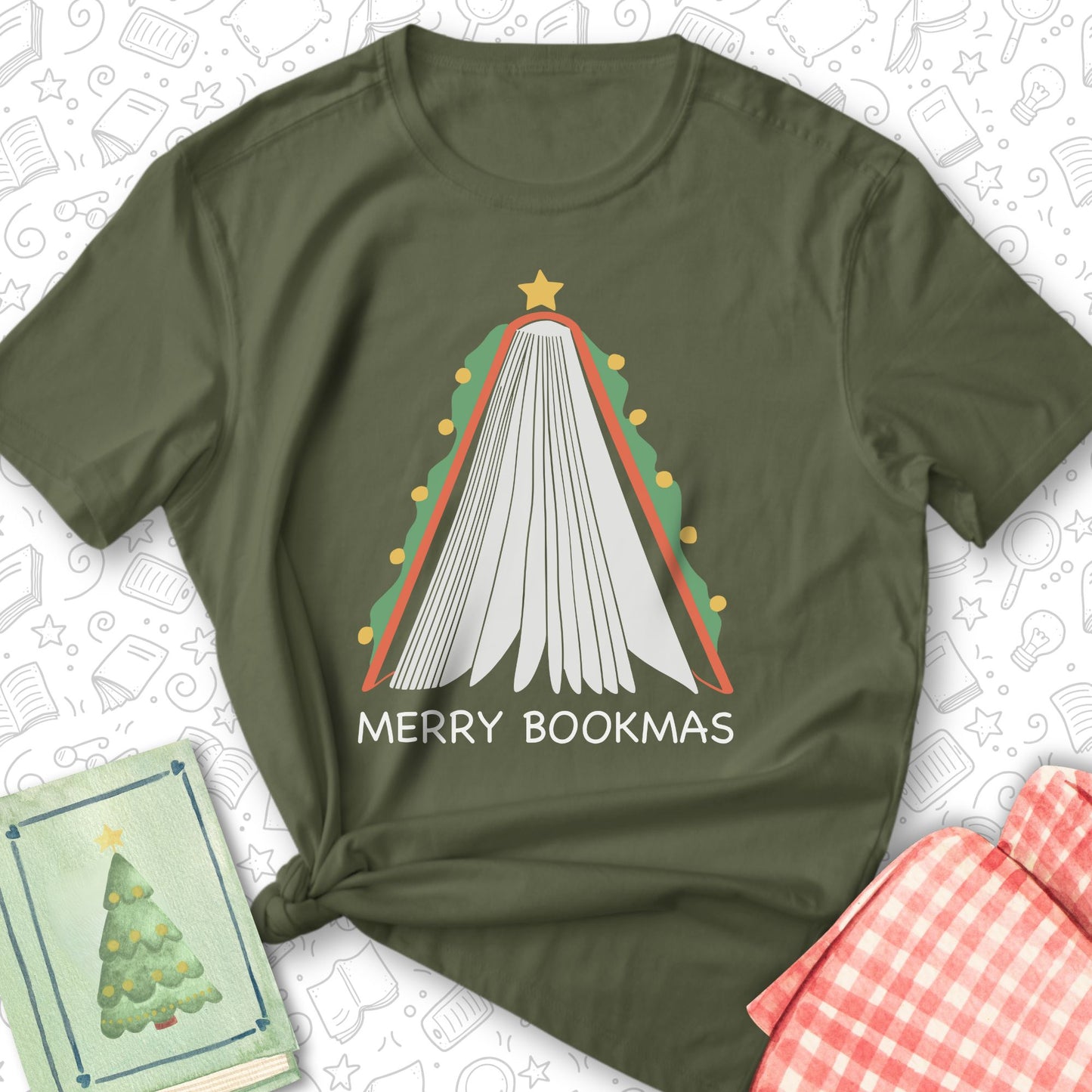 Bookmas Tree Tee
