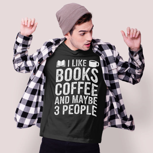Books Coffee 3P Tee