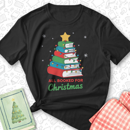 Booked for Christmas Tee