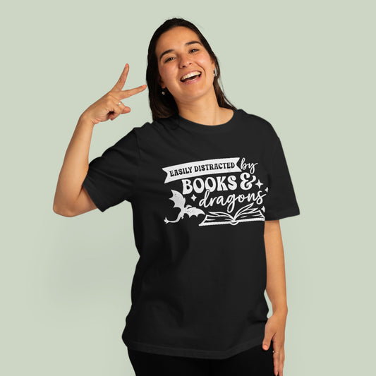 Books Dragons Tee