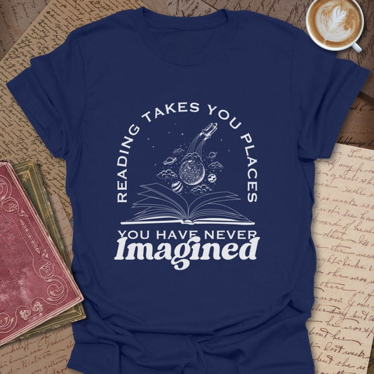 Reading Takes You Places Unisex T-Shirt