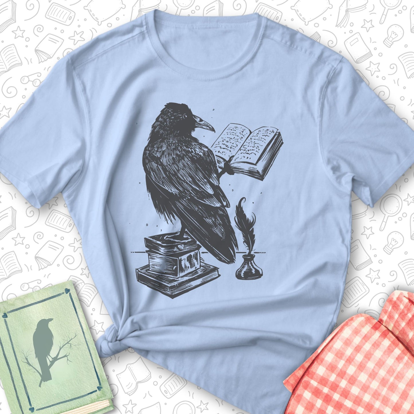 Raven Reading Tee