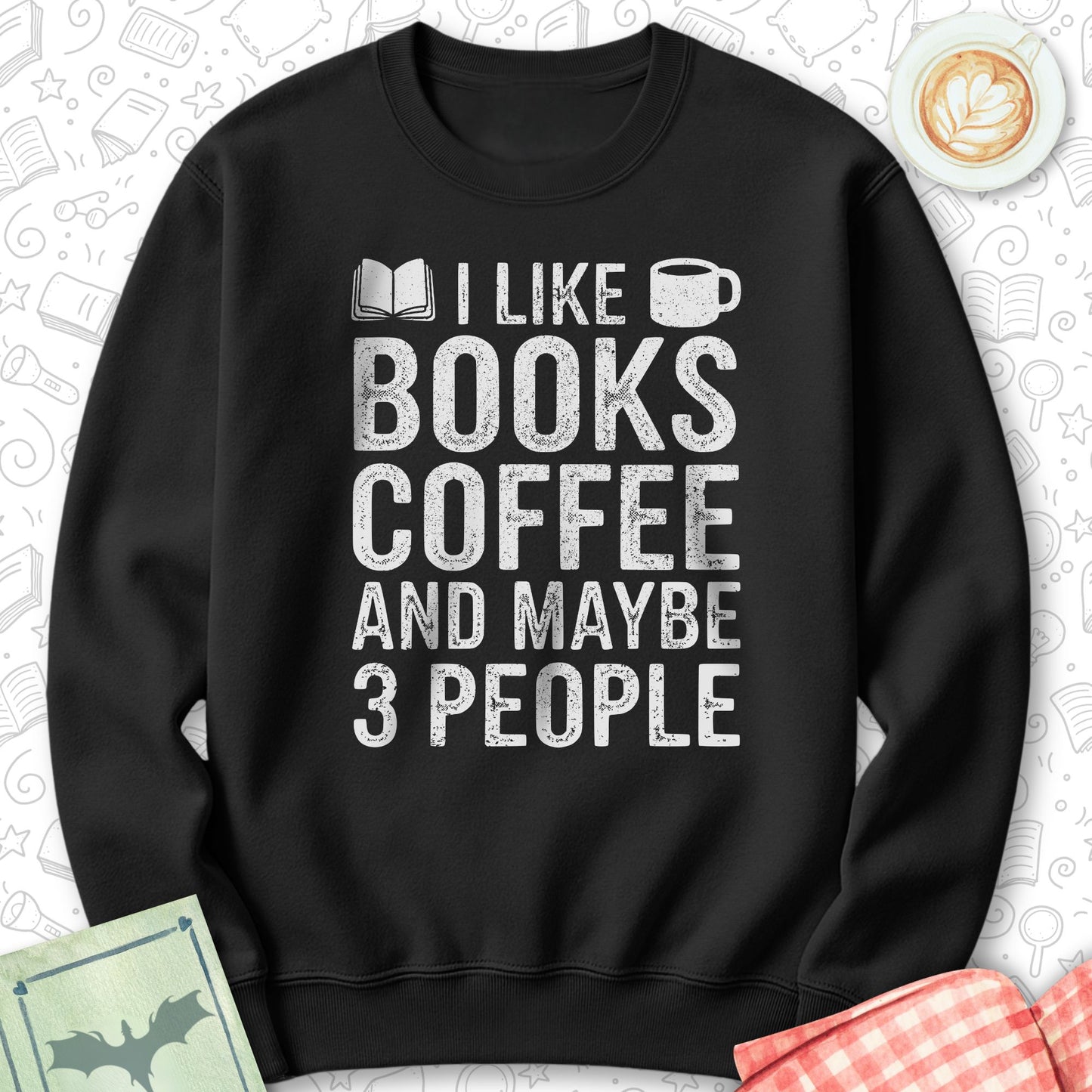 Books Coffee 3P Sweatshirt