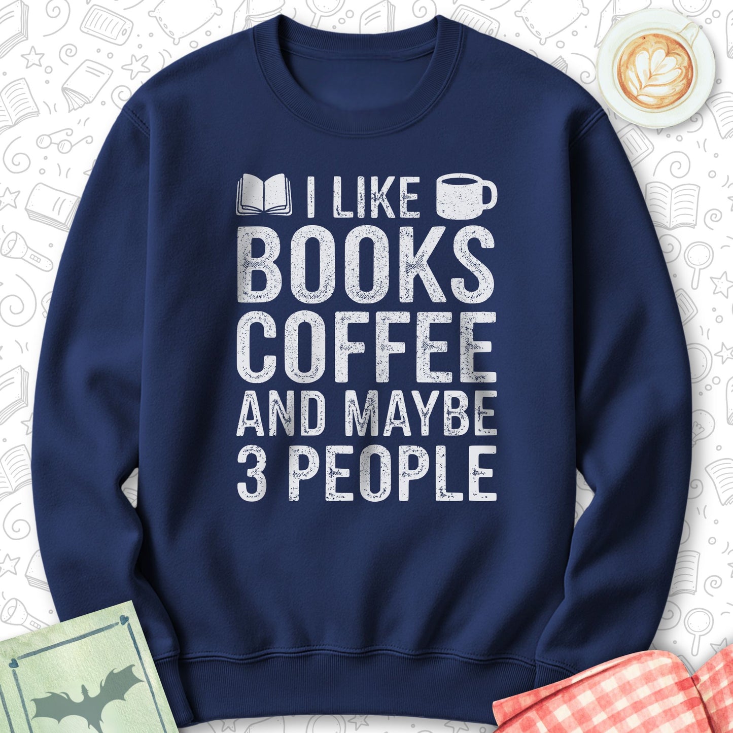 Books Coffee 3P Sweatshirt