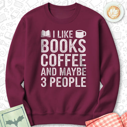 Books Coffee 3P Sweatshirt