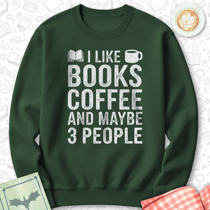 Books Coffee 3P Sweatshirt