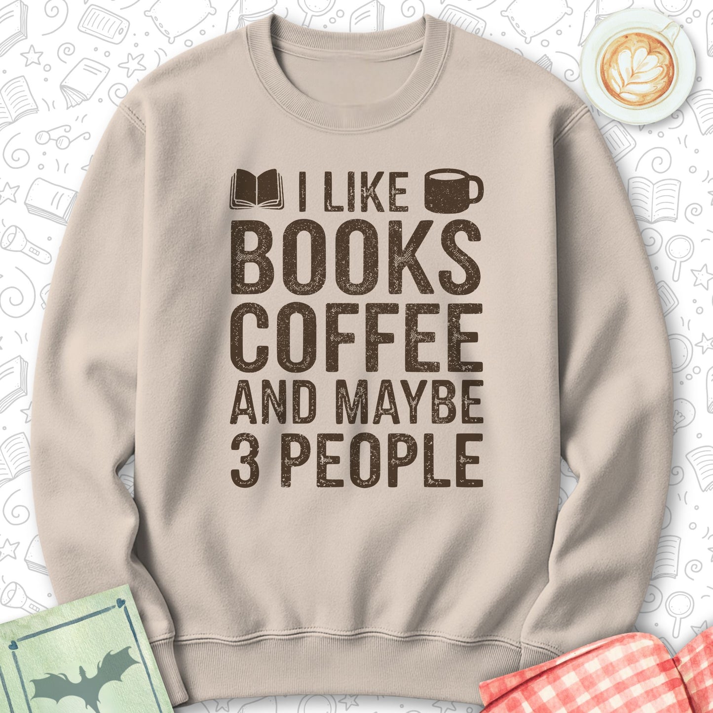 Books Coffee 3P Sweatshirt