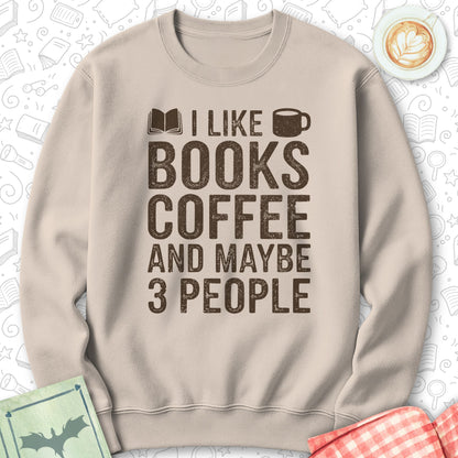 Books Coffee 3P Sweatshirt