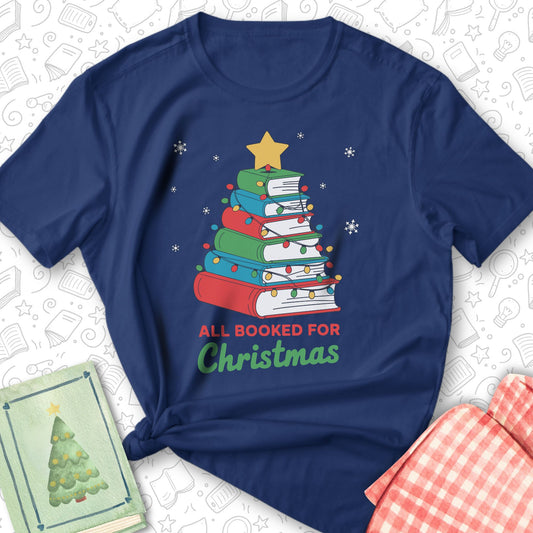 Booked for Christmas Tee