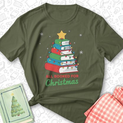 Booked for Christmas Tee