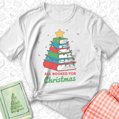 Booked for Christmas Tee