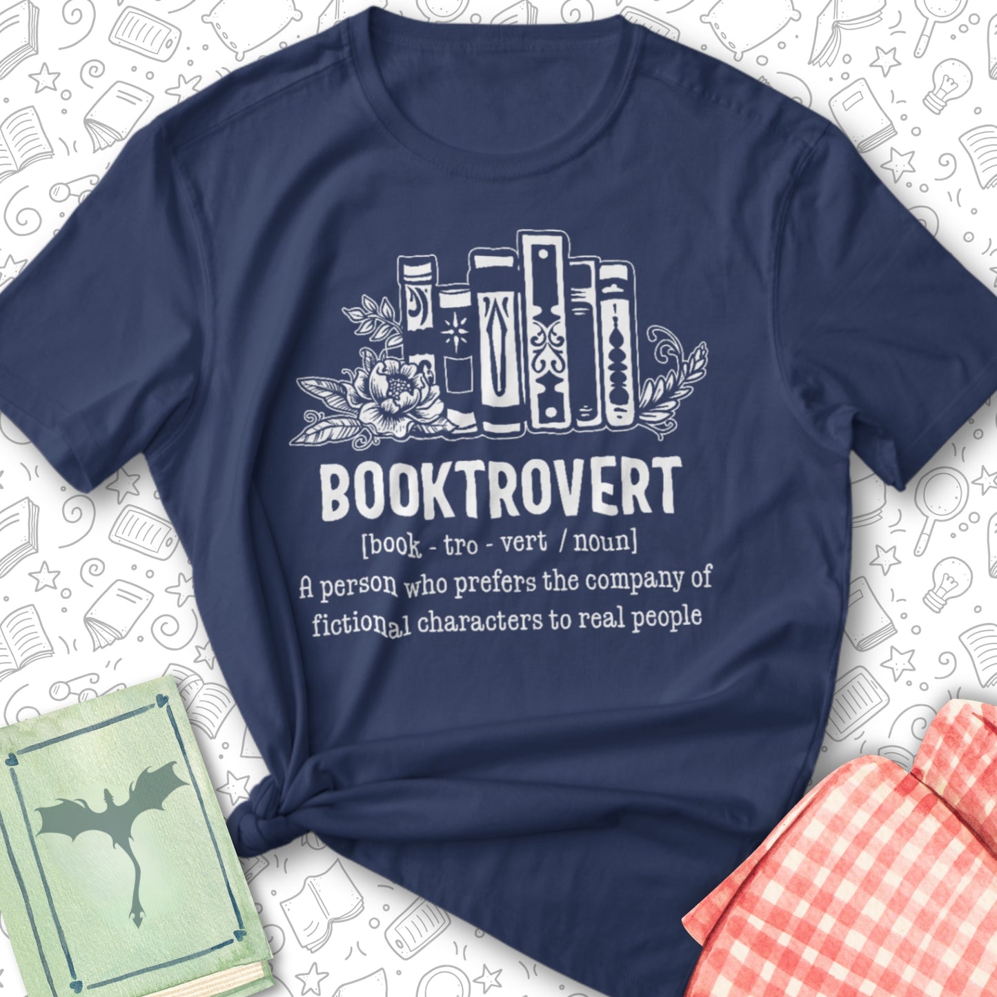 Booktrovert Tee