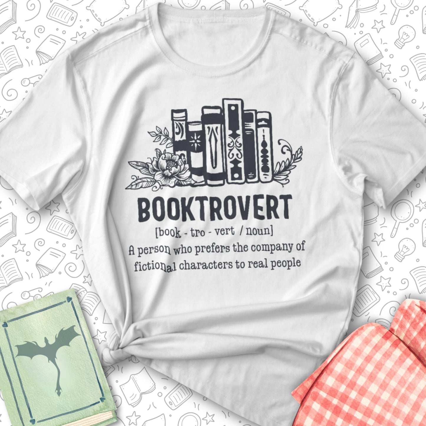 Booktrovert Tee