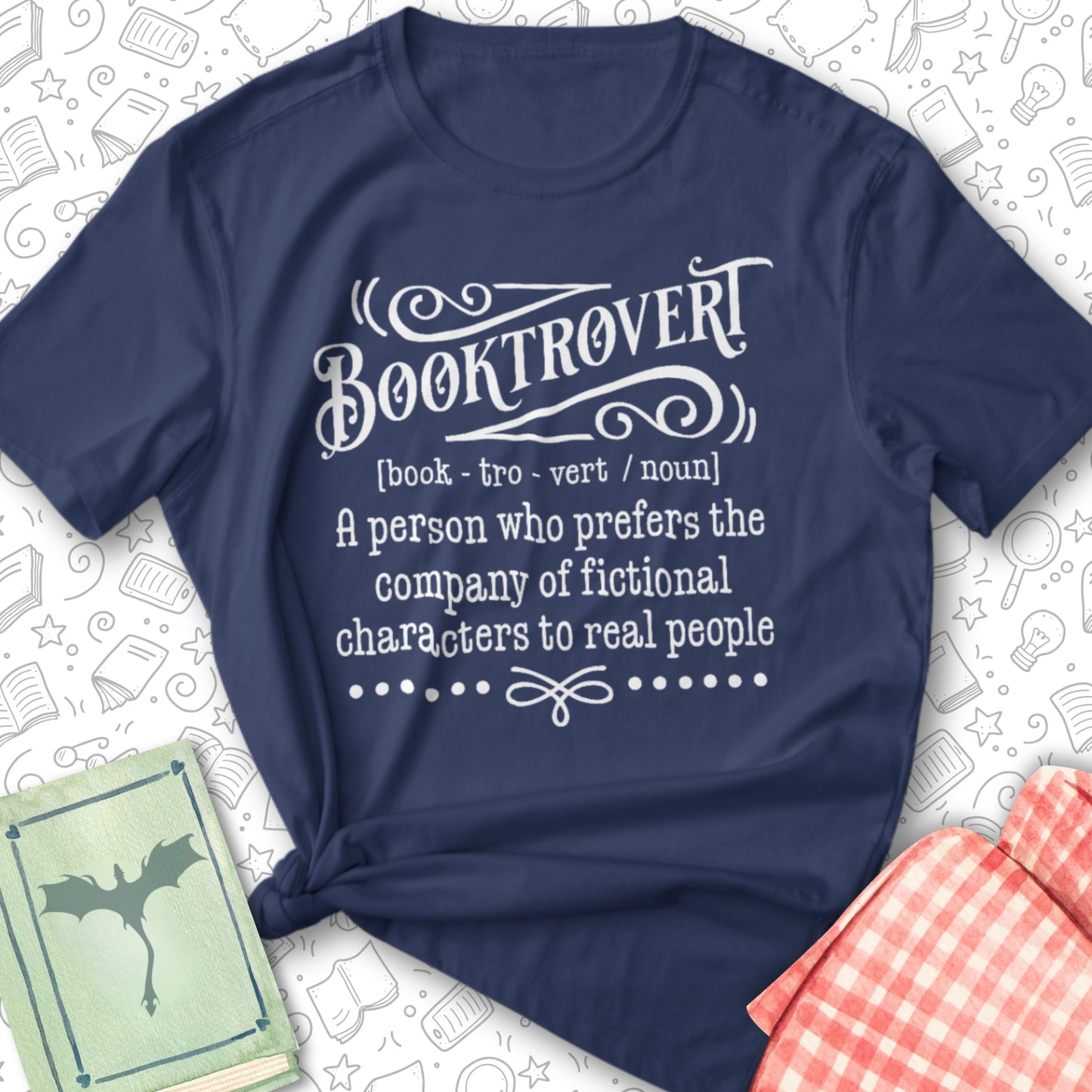 Booktrovert Tee